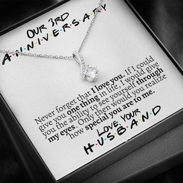3rd Anniversary (Friends Edition) Alluring Beauty Necklace - Love You This Much
